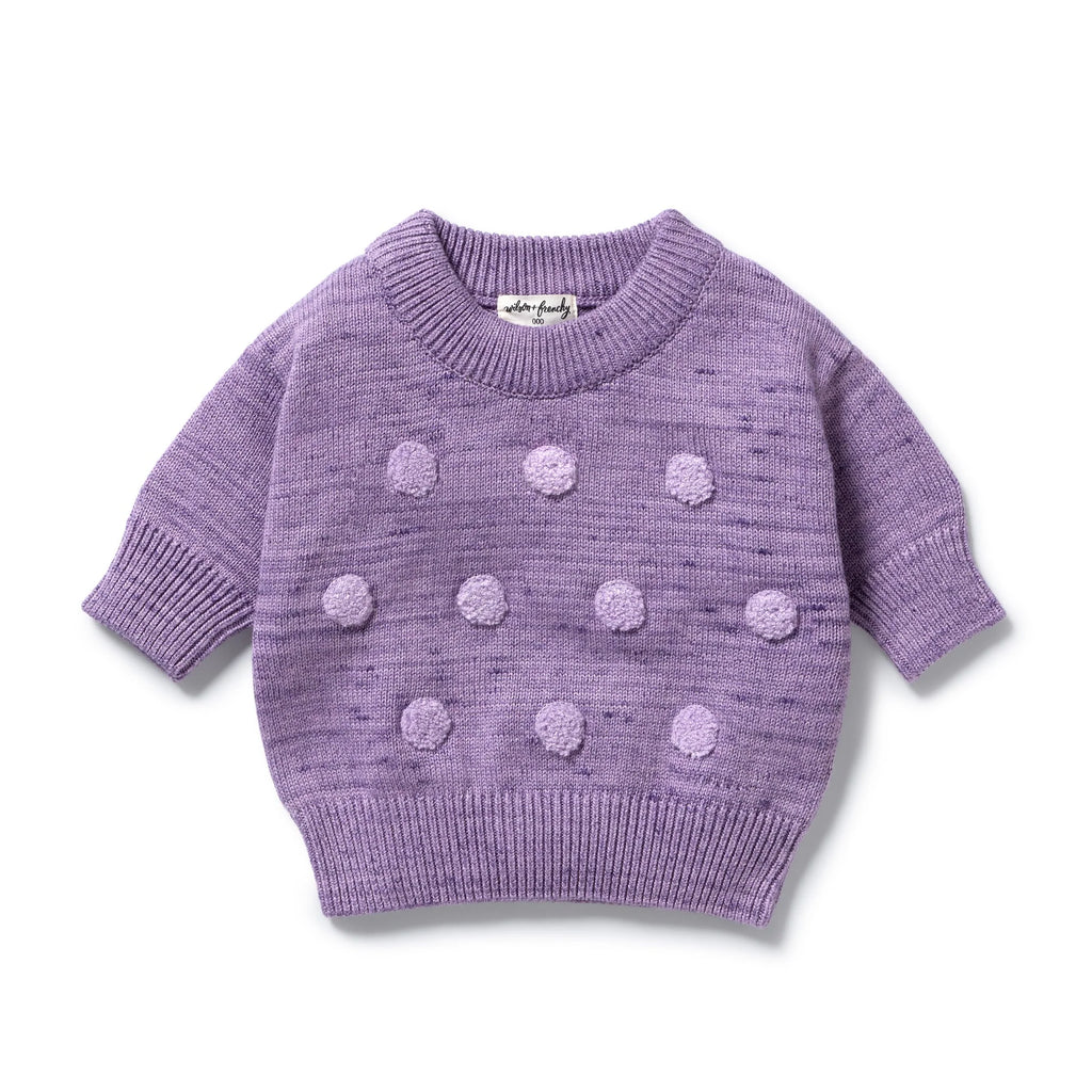 Wilson & Frenchy Mulberry Organic Knitted Bauble Jumper