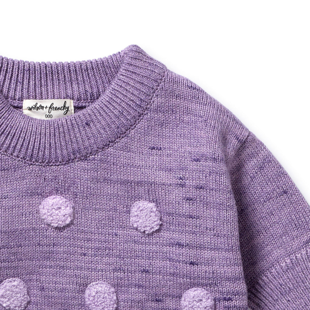 Wilson & Frenchy Mulberry Organic Knitted Bauble Jumper