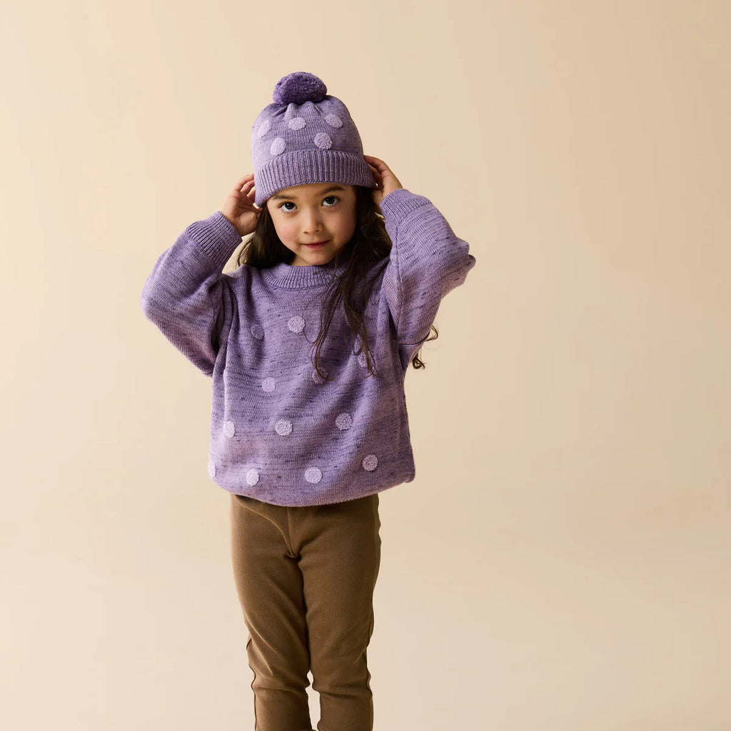 Wilson & Frenchy Mulberry Organic Knitted Bauble Jumper