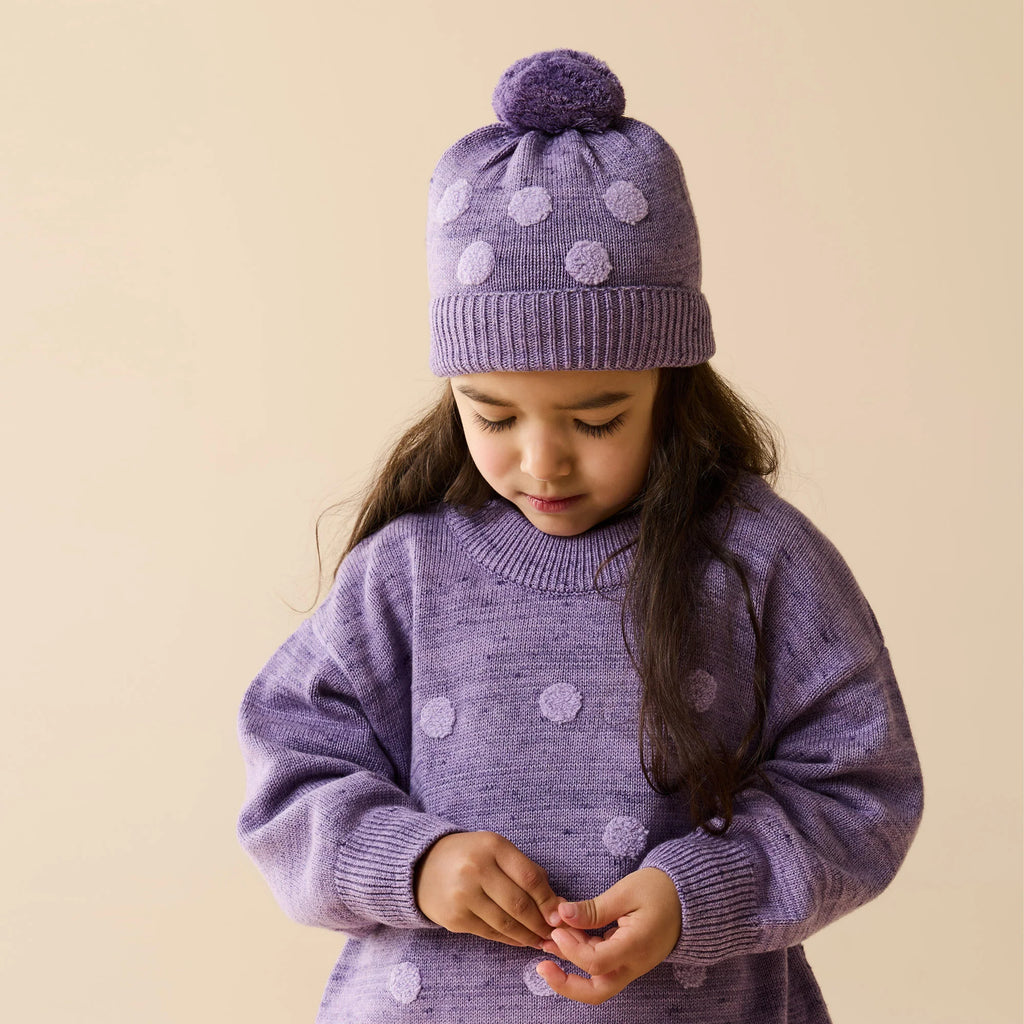 Wilson & Frenchy Mulberry Organic Knitted Bauble Jumper