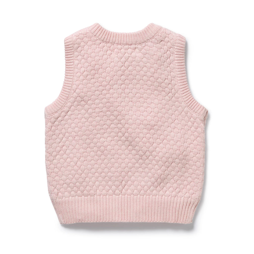 Wilson & Frenchy Marshmellow Organic Knitted Bubble Vest