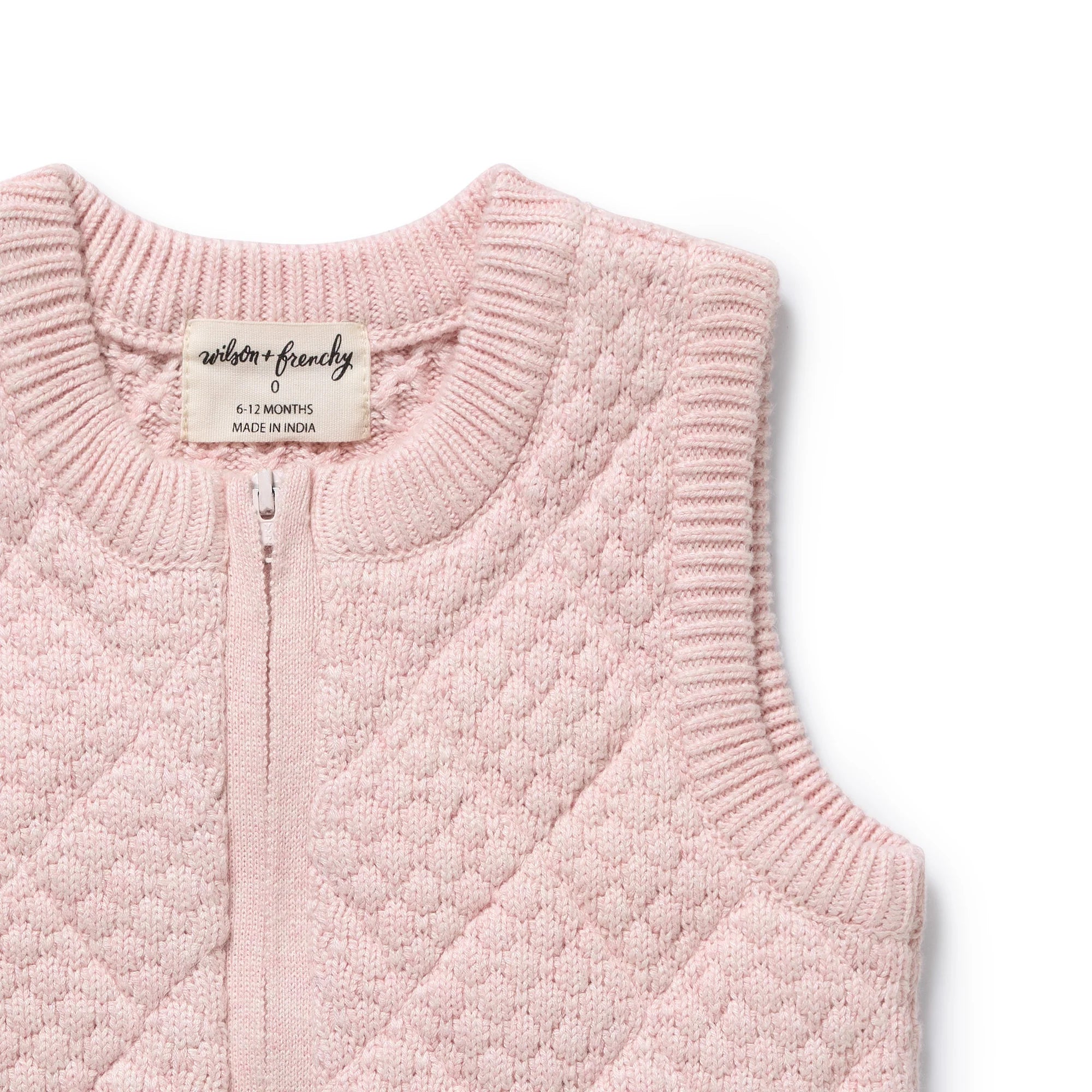 Marshmellow Organic Knitted Bubble Vest