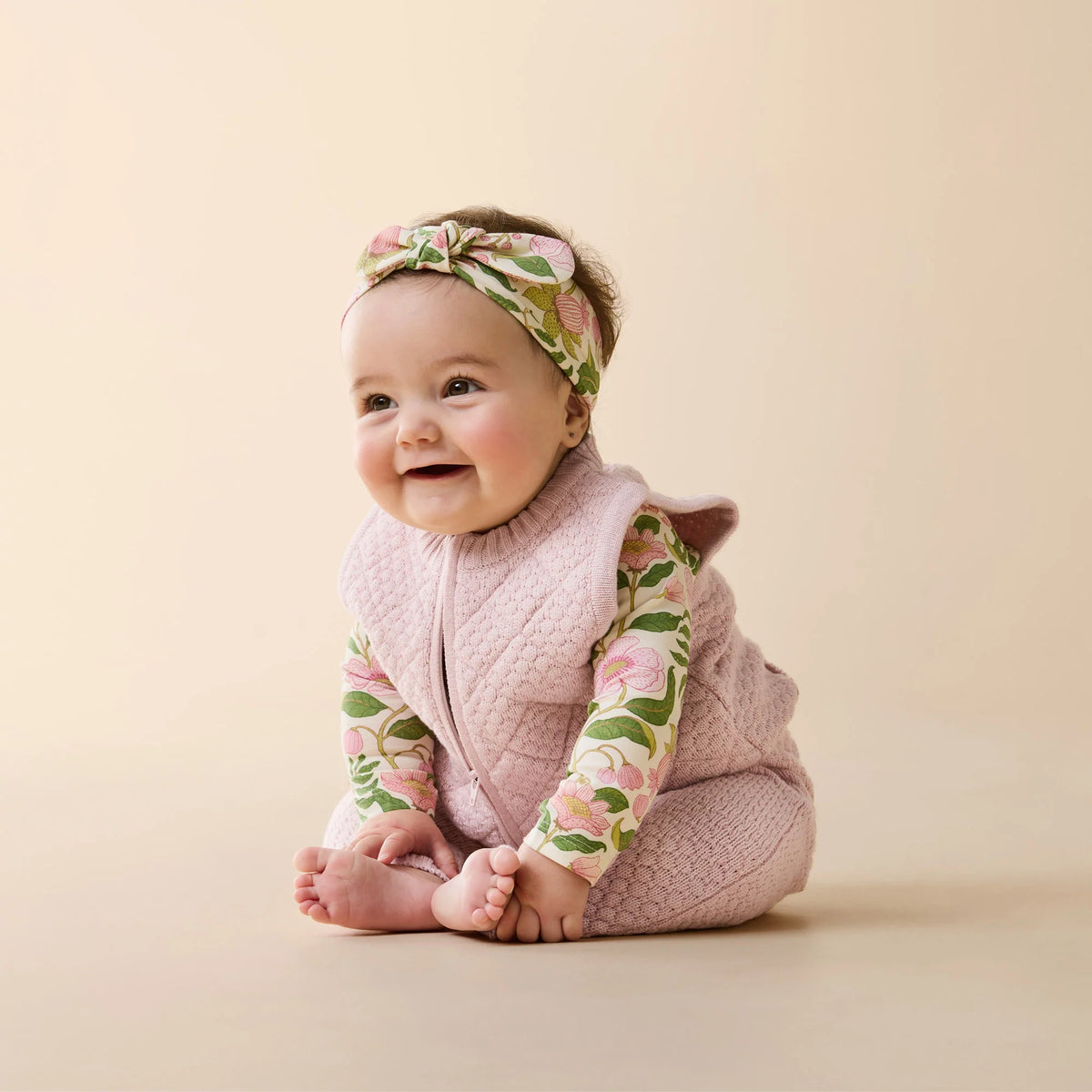 Marshmellow Organic Knitted Bubble Vest