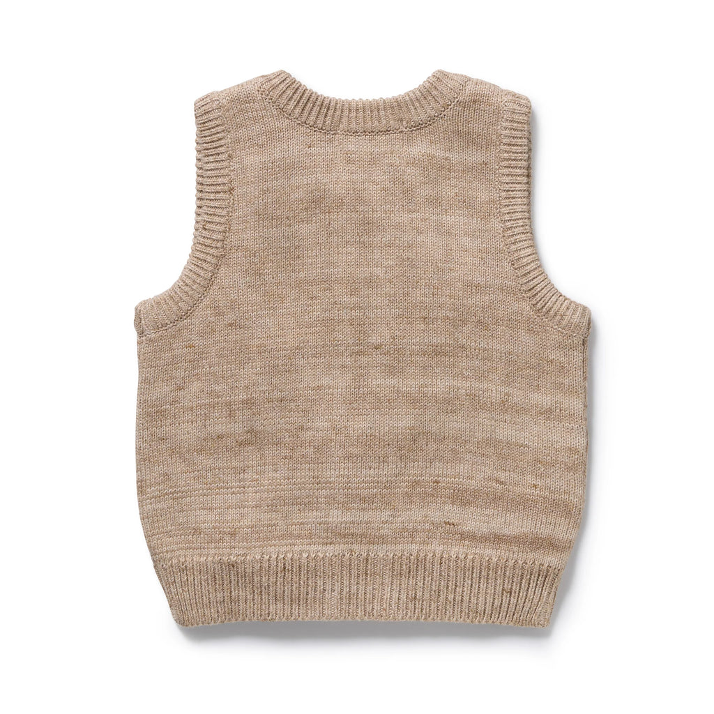 Wilson & Frenchy Sandstone Organic Knitted Vest