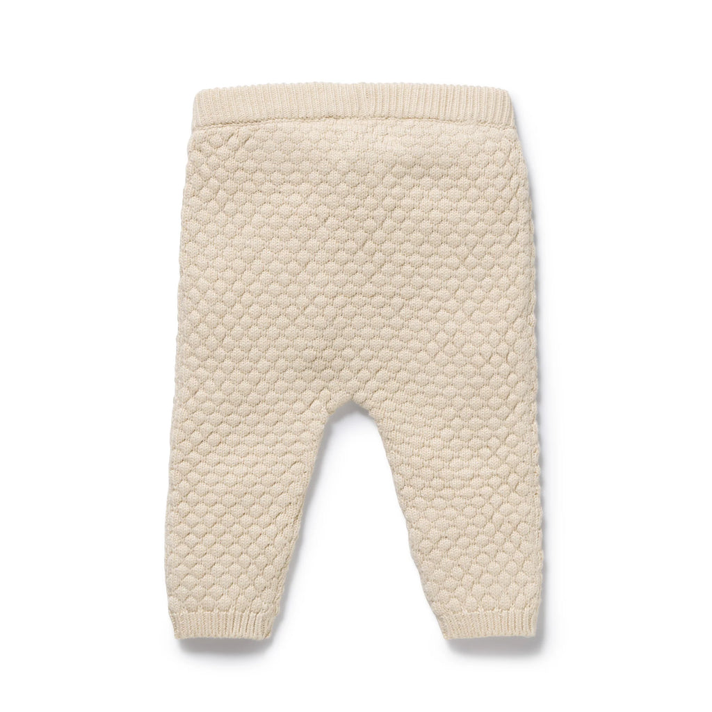 Wilson & Frenchy Cream Organic Knitted Bubble Legging