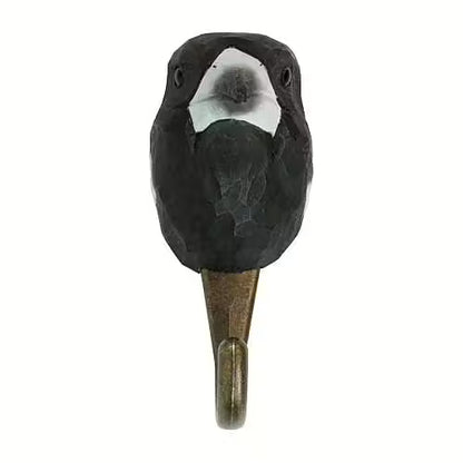 Hand-Carved Magpie Hook