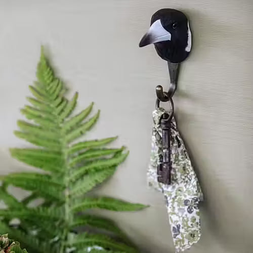 Hand-Carved Magpie Hook
