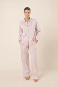 Gingerlilly Willow Cotton Stripe PJ Set - Pink