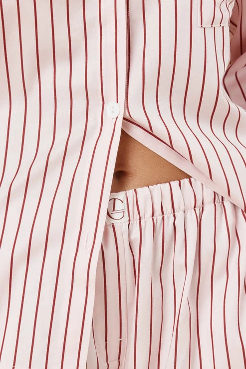 Gingerlilly Willow Cotton Stripe PJ Set - Pink