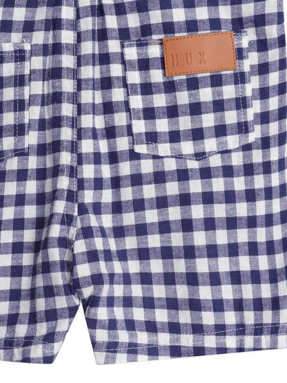Huxbaby Check Short Overalls