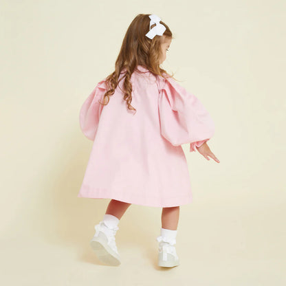 Scallop Collar Smock Dress - Almond Blossom