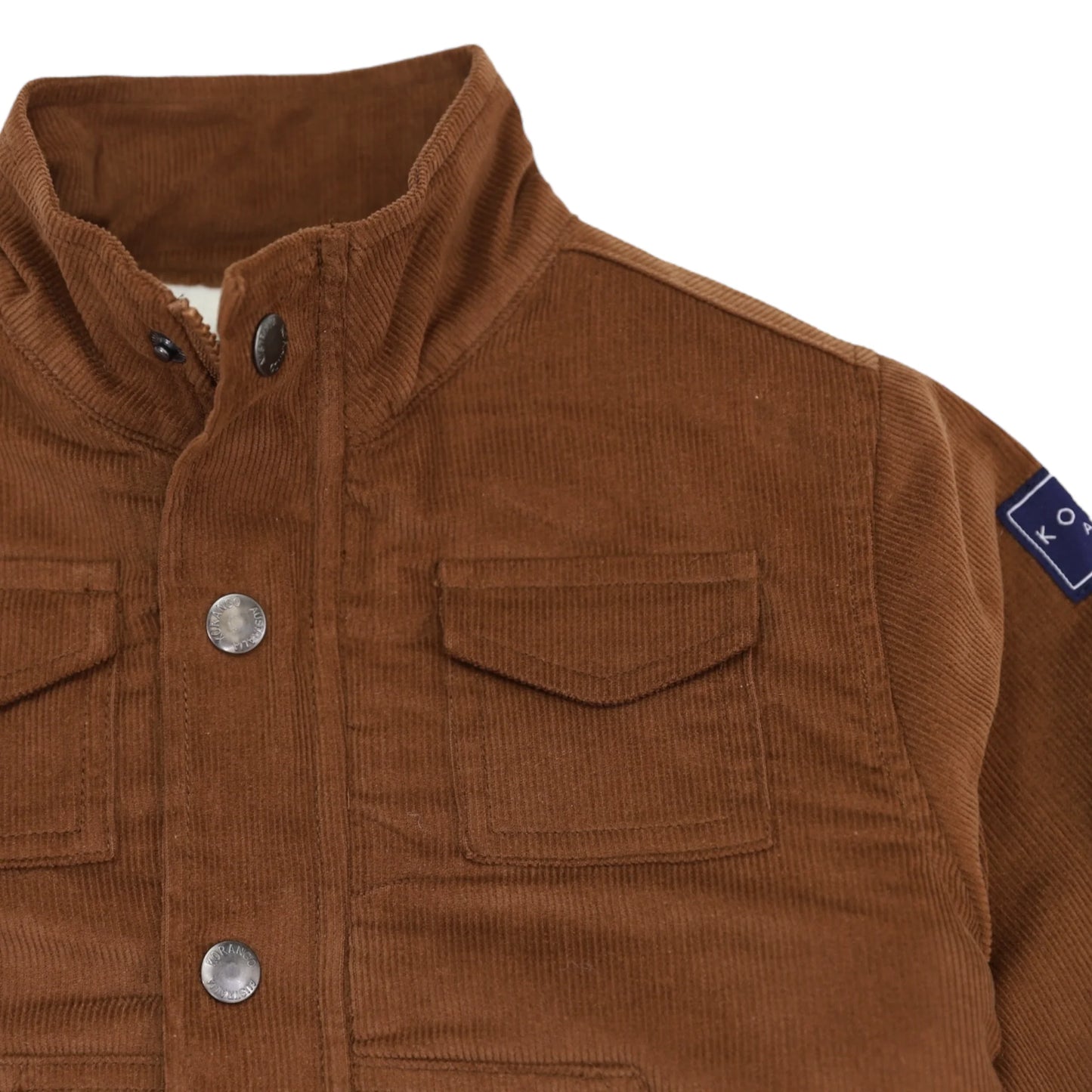 Sherpa Lined Cord Jacket | Chestnut