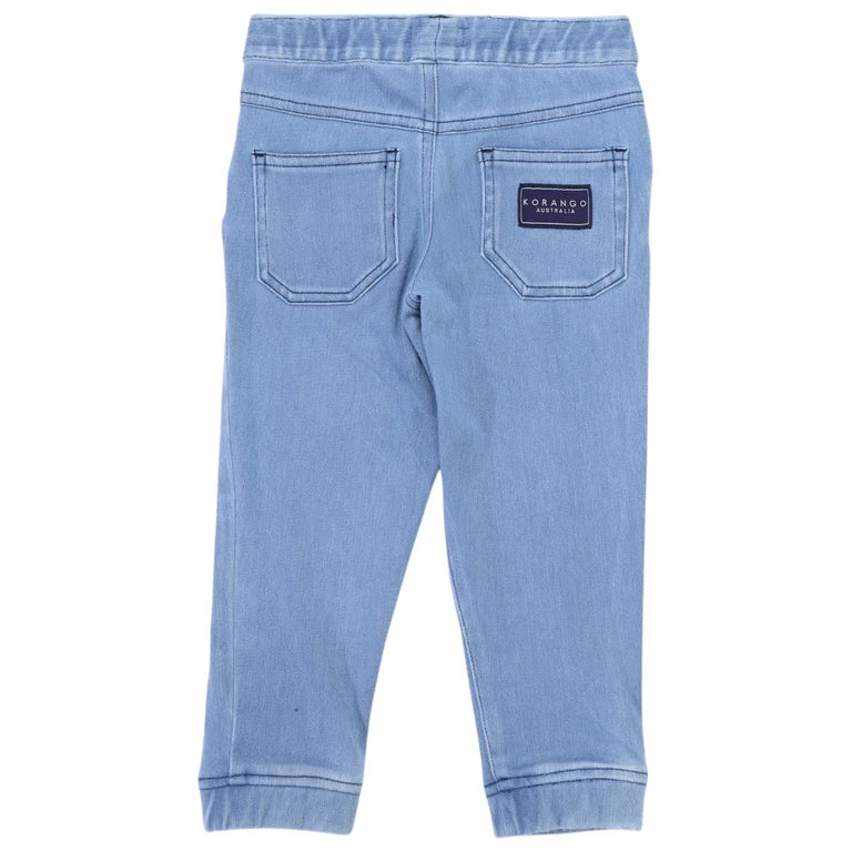 Korango Denim Drawstring Pant | Light