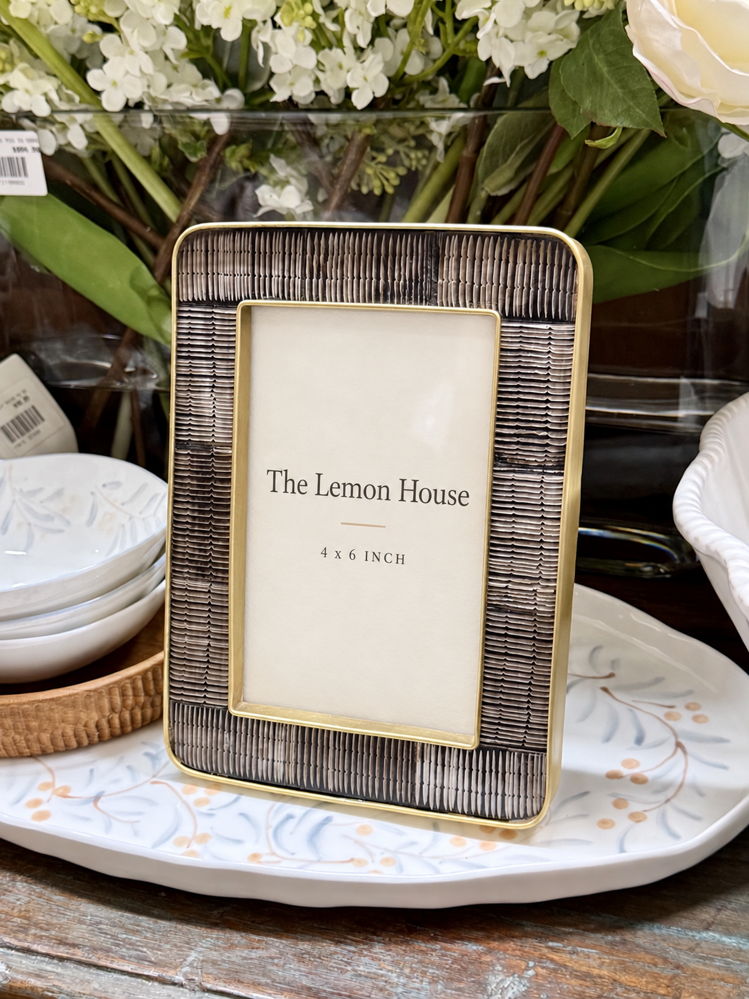 Anika Horn Photo Frame 4 x 6 angled view – The Lemon House