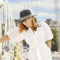 Canopy Bay by Deborah Hutton Belmont Raffia Fedora