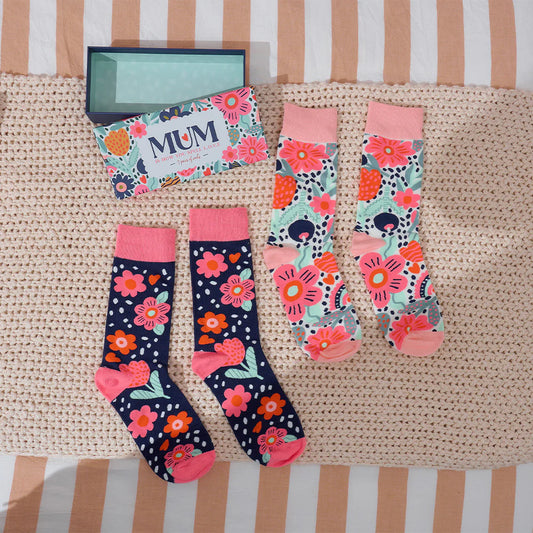 Boxed Socks - Mum Love - 2x Pairs