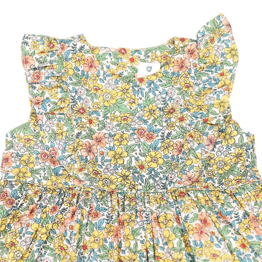 Korango Bold Floral Dress - Yellow