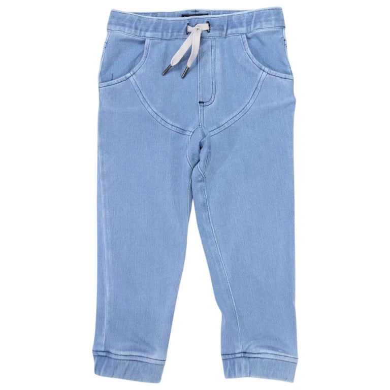 Korango Denim Drawstring Pant | Light