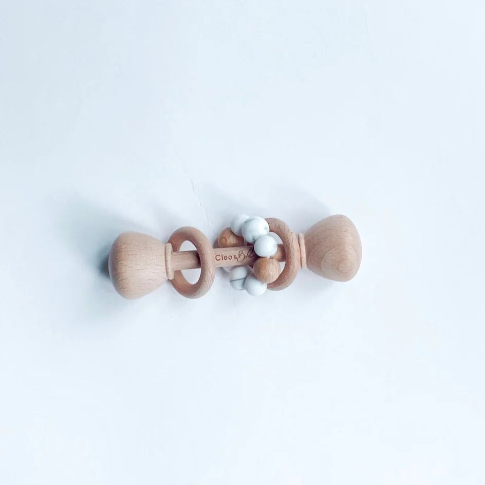 Cleo & Bebe Sensory Baby Rattles 4 Colours