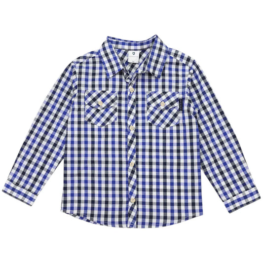 Korango Check Shirt | Navy