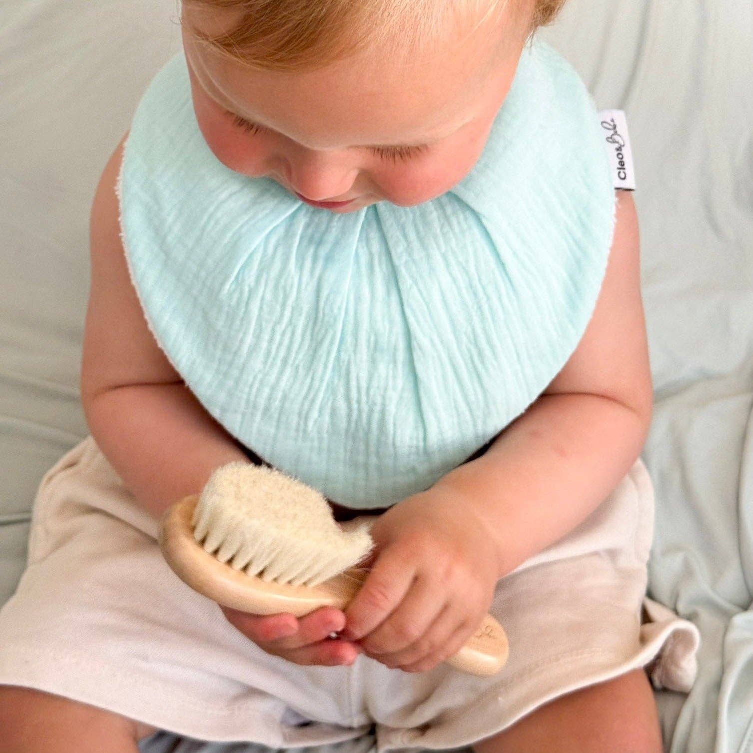 Natural Beach Wood - Baby Hairbrush