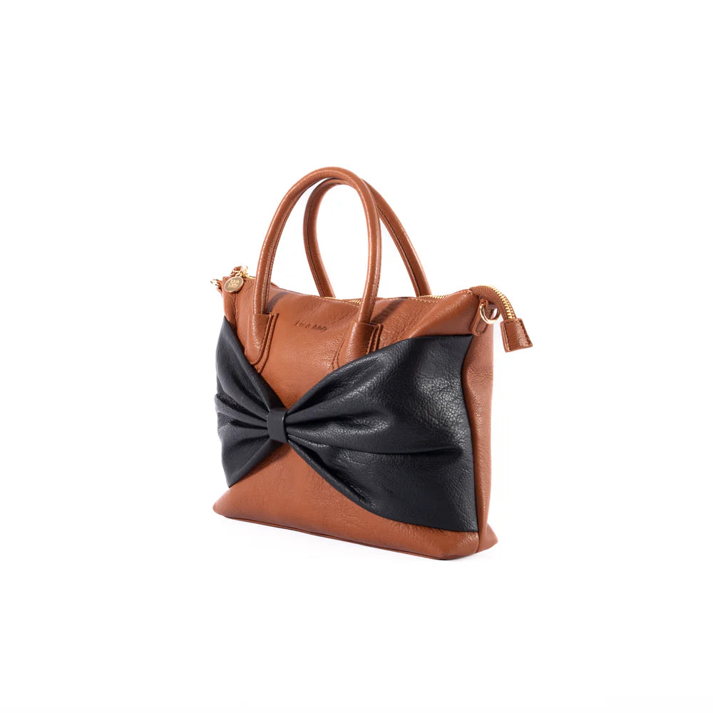 Charlotte with a Bow | Tan/Black