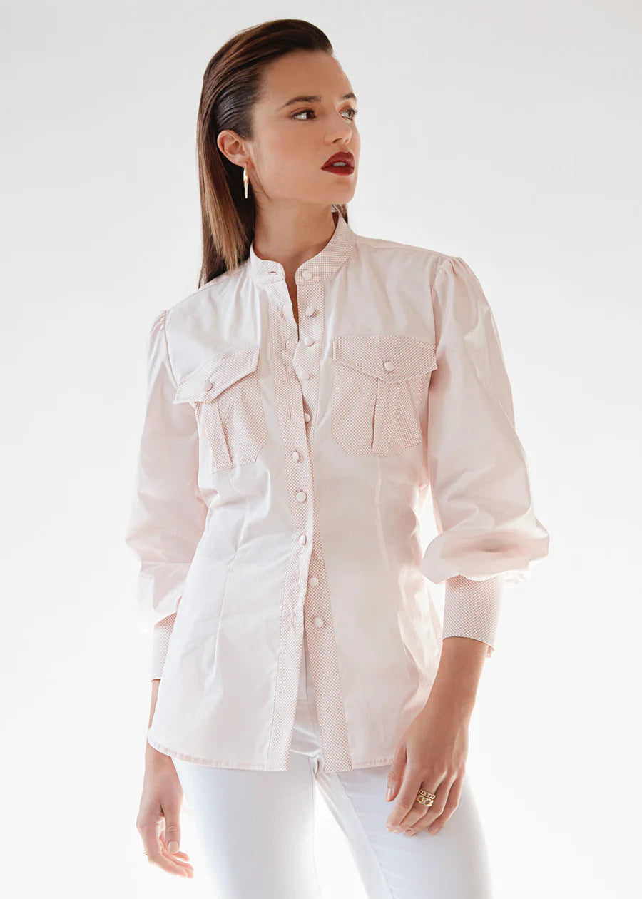 Realm Origin Admiral Shirt - Blush Check
