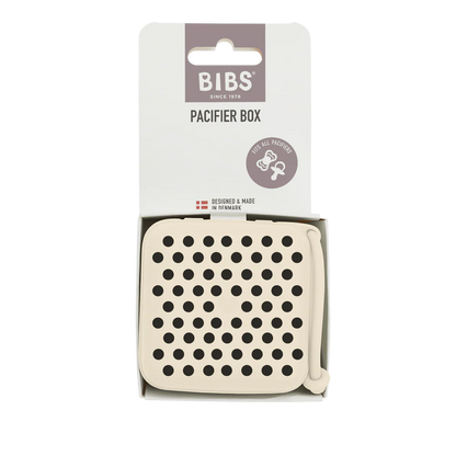 BIBS Pacifier Box - Polka Ivory/Black