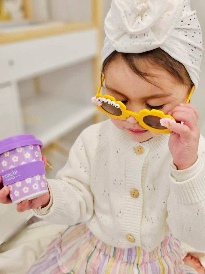Munchi Flower Babychino Cup - Straw Included