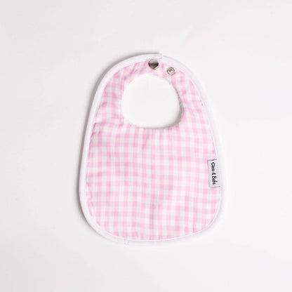 Baby Pink Gingham - Waterproof Classic Bib