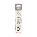 Bibs Pacifier Clip Loop - Polka Ivory/Black