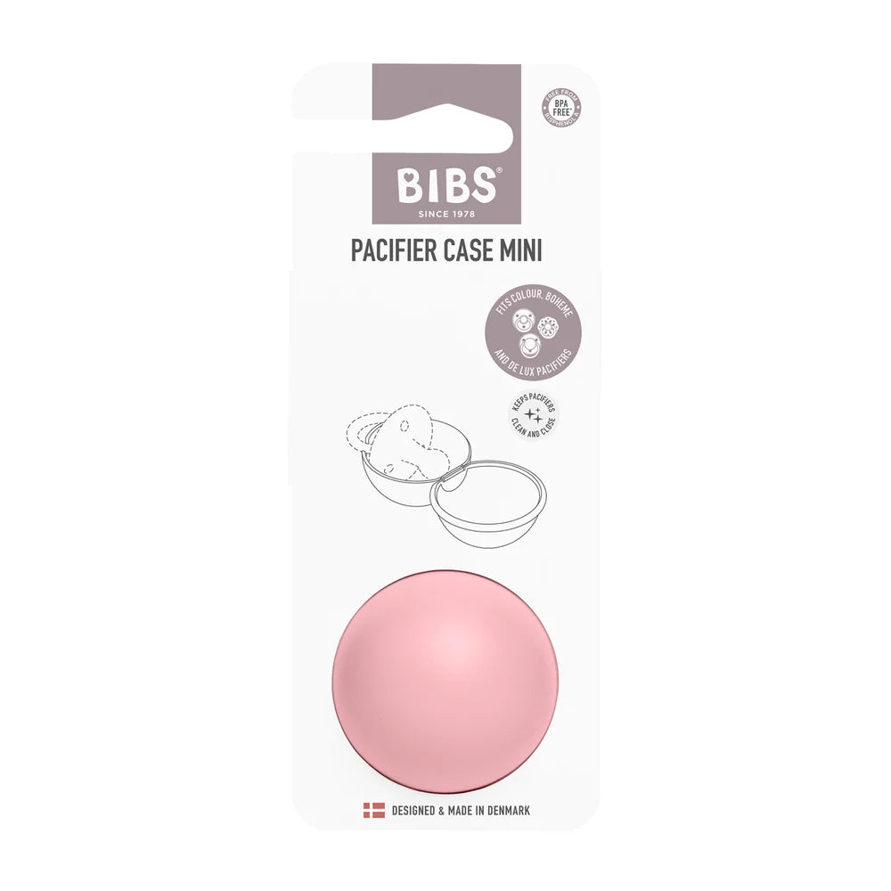 Bibs Pacifier Mini Case - Baby Pink