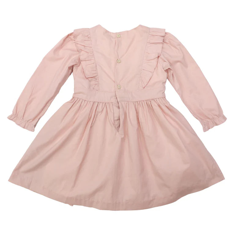 Korango Front Frill Dress - Dusty Pink
