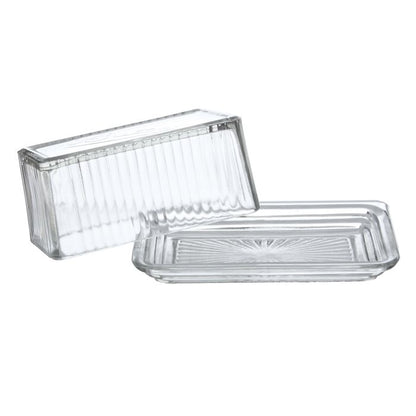 Glass Butter Dish with Lid