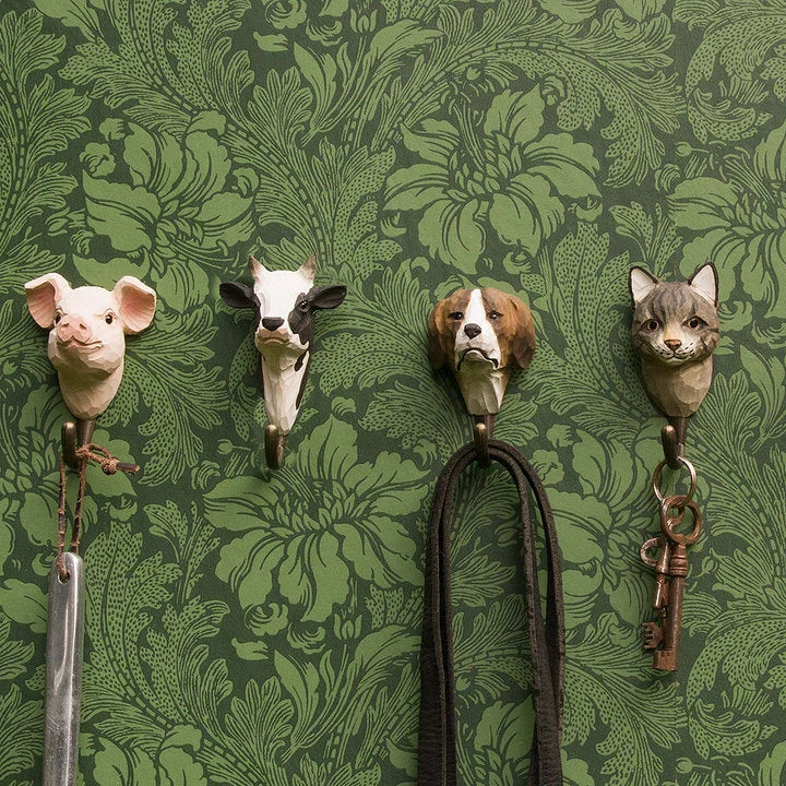 Hand-Carved Cow Hook