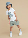 Huxbaby Vintage Slate Slouch Shorts