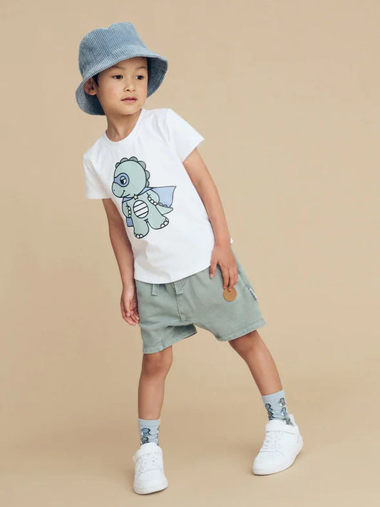 Huxbaby Vintage Slate Slouch Shorts