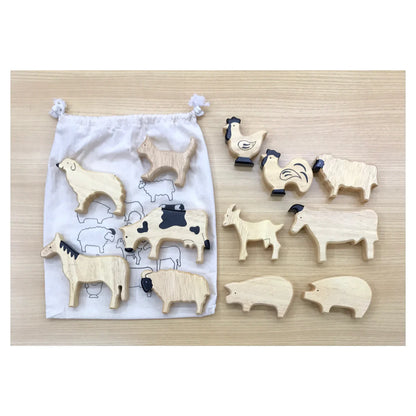 Soft Edge Timber Farm Animals