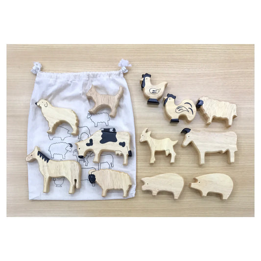 Soft Edge Timber Farm Animals