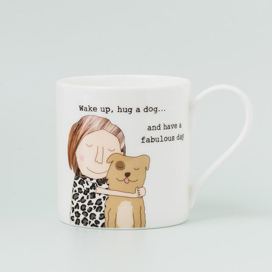 "Hug a Dog" Bone China Mug