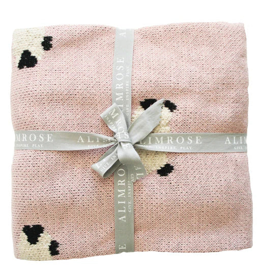 Alimrose Baa Baa Baby Blanket - Pink