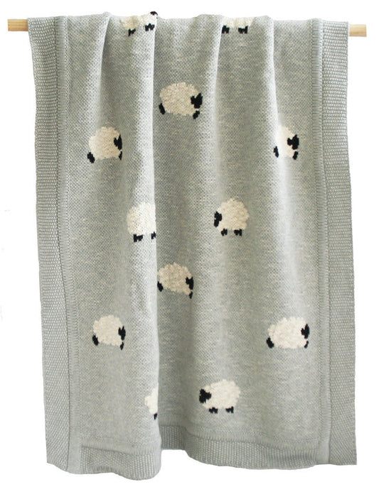 Baa Baa Baby Blanket - Grey