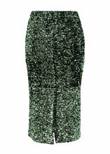 Load image into Gallery viewer, Jubilee Skirt Green in Sequinned Velvet
