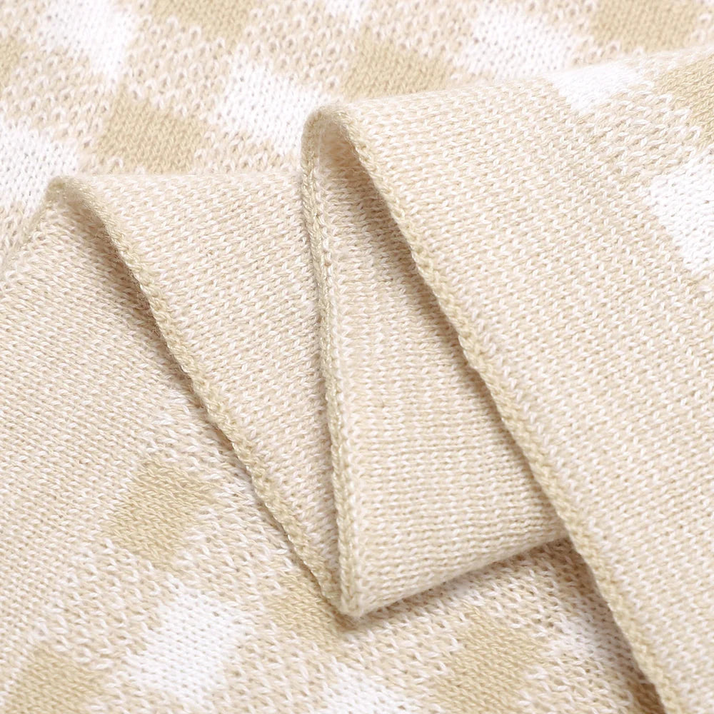 Gingham Baby Blanket | Nude