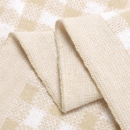 Gingham Baby Blanket | Nude
