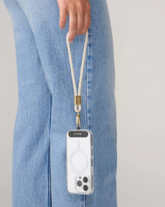 LOOP Phone Wrist Strap - Stone & Gold