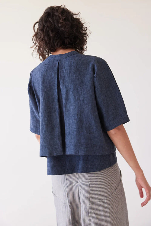Eva's Sunday Loretta Reversible Top - Navy