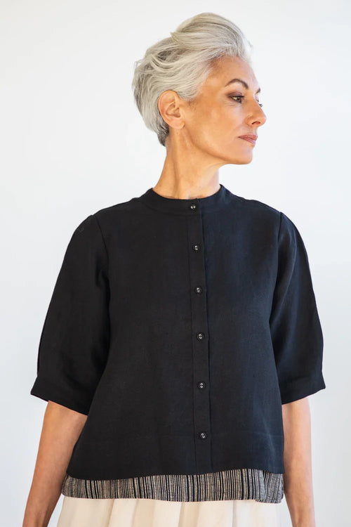 Eva's Sunday Loretta Reversible Top - Black