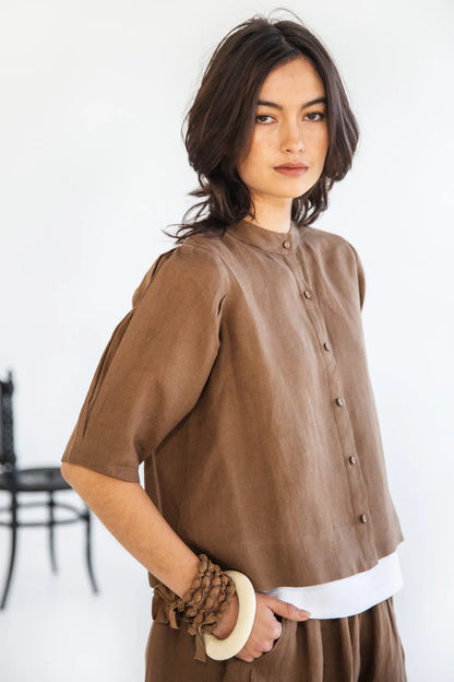 Eva's Sunday Loretta Top - Cinnamon