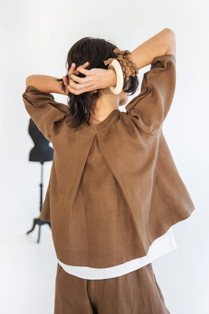 Eva's Sunday Loretta Top - Cinnamon